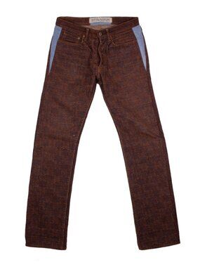 KAPITAL CENTURY DENIM 5P MONKEY CISCO Dark Brown Cotton Jeans Sz 32